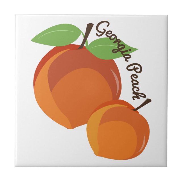 Georgia Peach Tile (Front)
