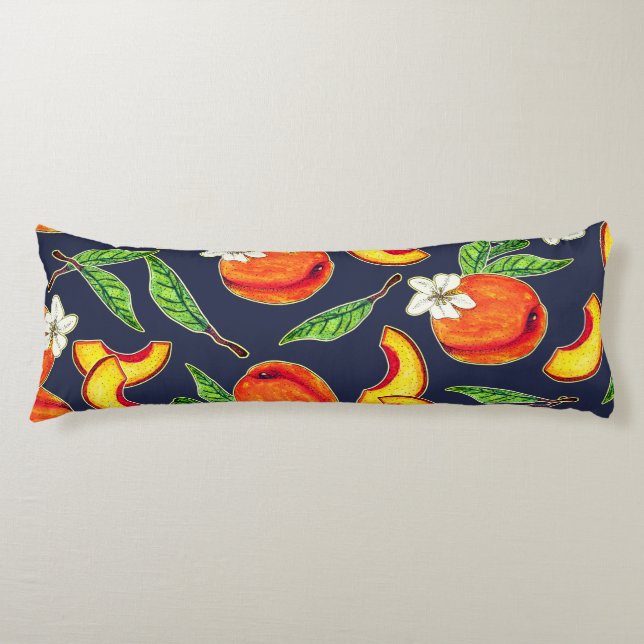Georgia Peaches & Blossoms Body Cushion (Front)