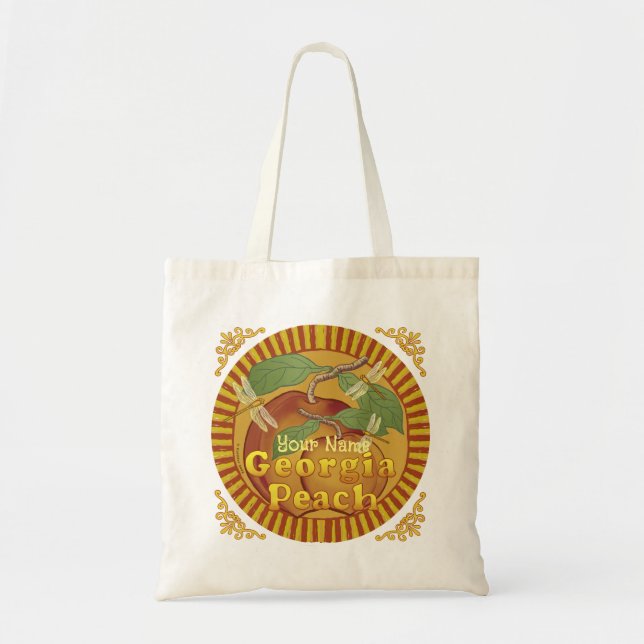 Georgia Peaches Rondo Tote Bag (Front)