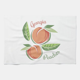 Georgia Peaches Tea Towel