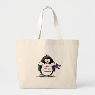Georgia Penguin Large Tote Bag