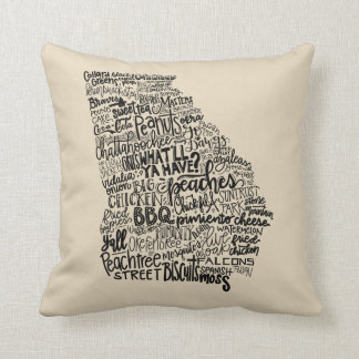 Georgia Pillow - Handlettered Design