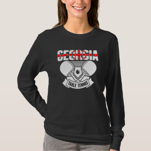 Georgia Ping Pong Georgian Table Tennis Supporte T-Shirt