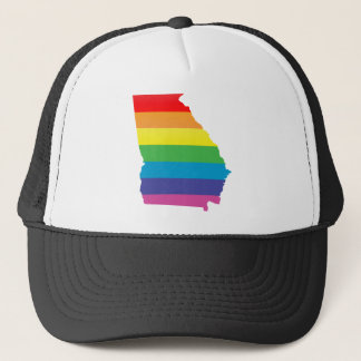 georgia pride. striped. trucker hat