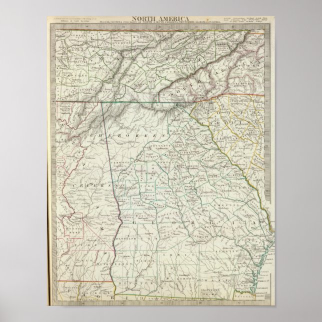 Georgia, pts of NC, SC, Tenn, Ala, Florida Poster (Front)