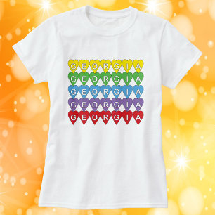 Georgia Rainbow Hearts T-Shirt