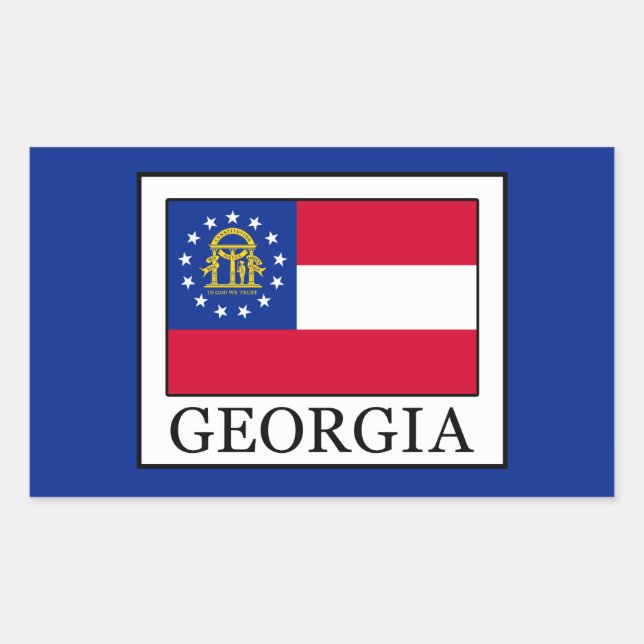 Georgia Rectangular Sticker (Front)