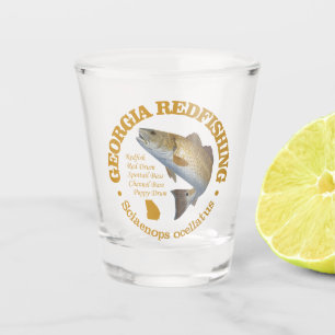 Georgia (redfish) shot glass