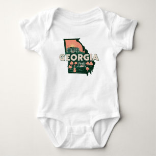 Georgia Retro Silhouette Baby Bodysuit