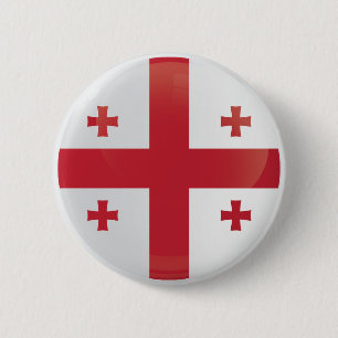Georgia  Round Icon Flag 6 Cm Round Badge