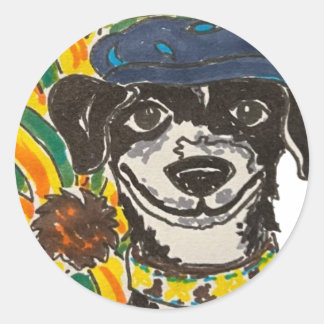 Georgia’s art classic round sticker