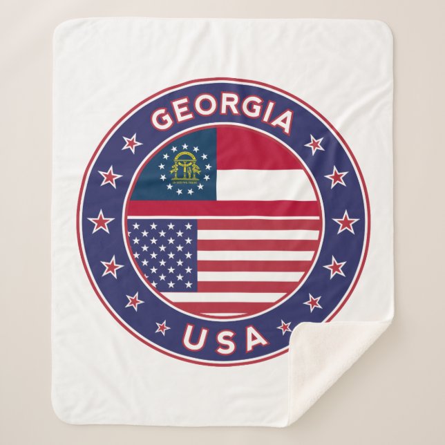 Georgia Sherpa Blanket (Front)
