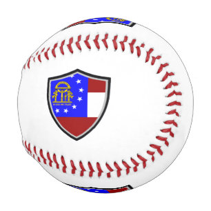 Georgia shield flag baseball