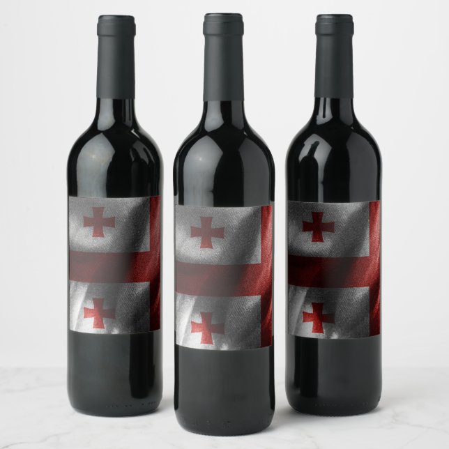 Georgia silk flag wine label (Bottles)