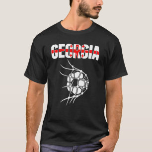 Georgia Soccer Ball In Net Support Georgian Footb T-Shirt