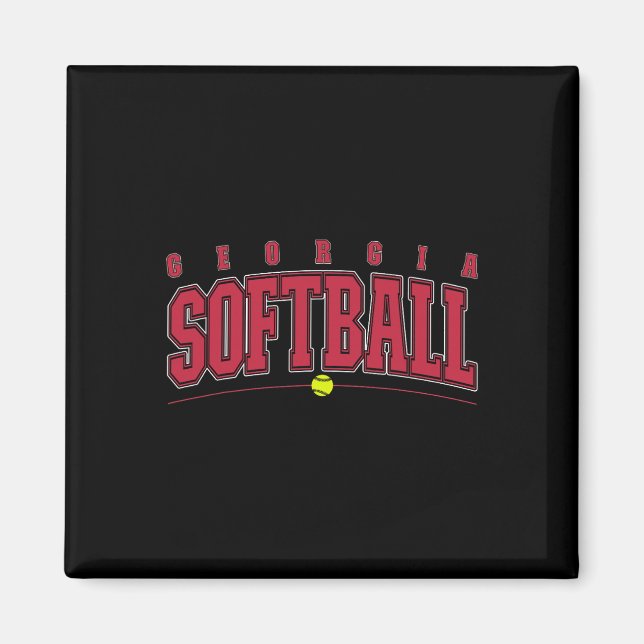 Georgia Softll Vintage Retro Design  Magnet (Front)