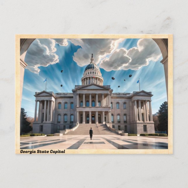 Georgia State Capital  Vintage Travel Postcard (Front)