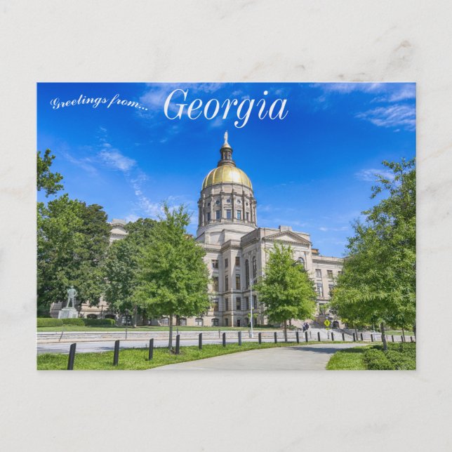 Georgia State Capitol Building in Atlanta Georgia Postcard (Front)