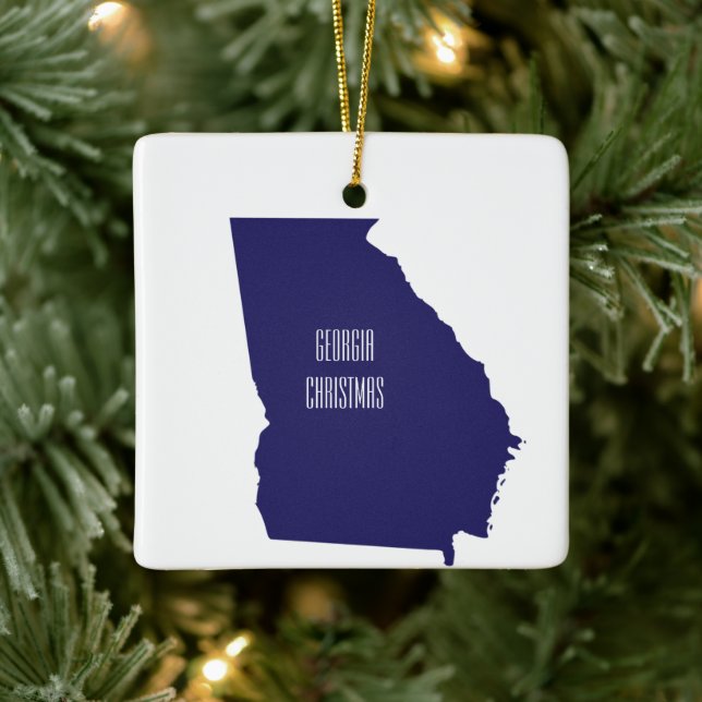 Georgia State Christmas Ornament (Tree)