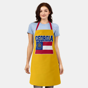 Georgia State Flag Apron