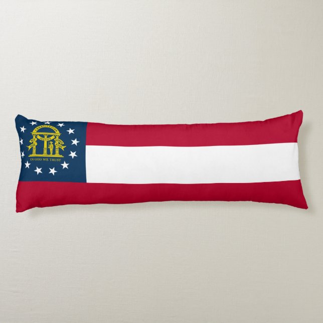 Georgia State Flag Body Cushion (Back)