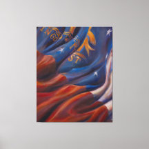 Georgia State Flag - Canvas Print