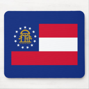 Georgia State Flag Design Mouse Mat