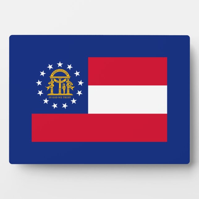 Georgia State Flag Design Plaque (Front)