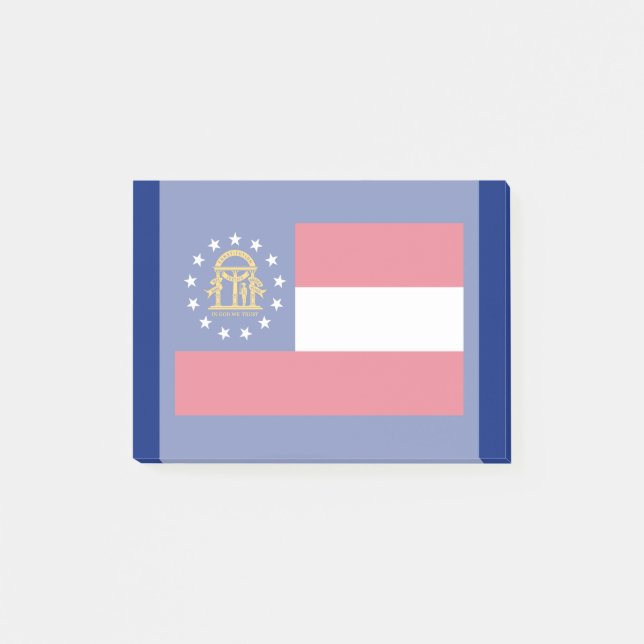 Georgia State Flag Design Post-it Notes (Front)