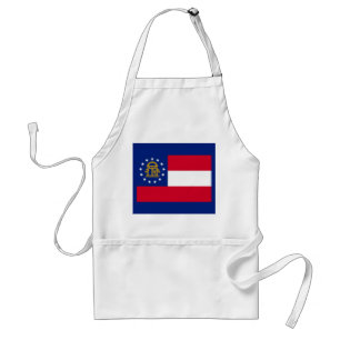 Georgia State Flag Design Standard Apron