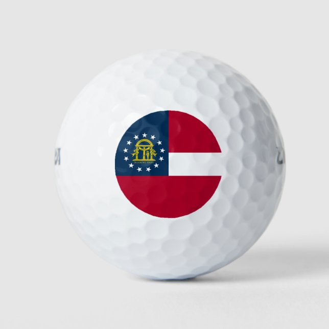 Georgia State Flag Golf Balls (Front)