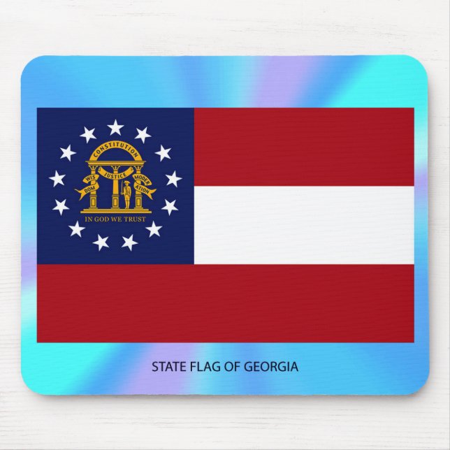 Georgia State Flag Mouse Mat (Front)