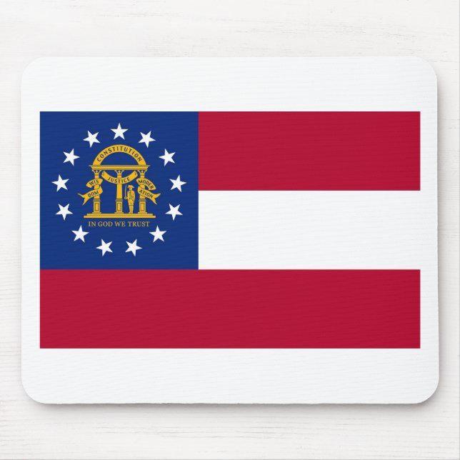 Georgia State Flag Mouse Mat (Front)