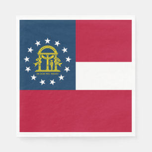 Georgia State Flag Napkin