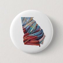 Georgia State Flag Painting Button
