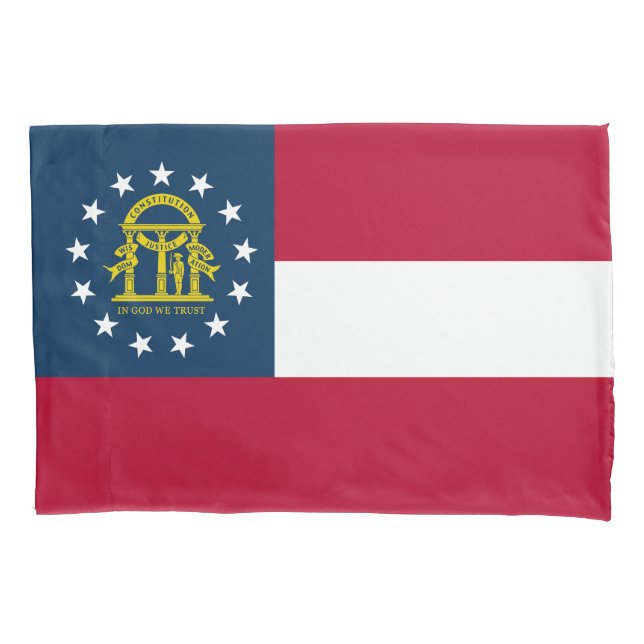 Georgia State Flag Pillowcase (Front)