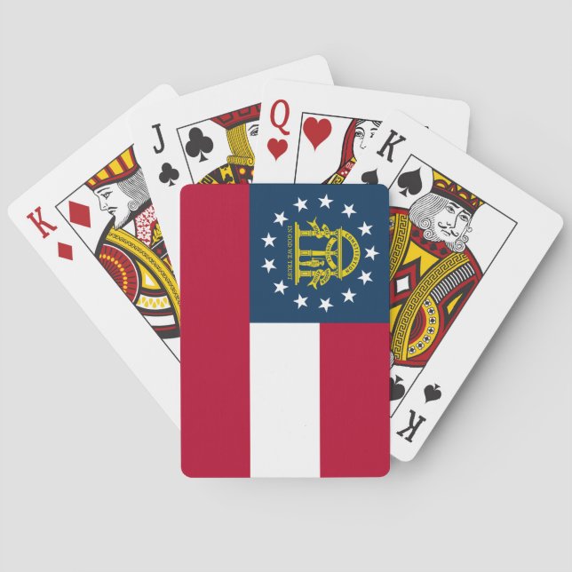 Georgia State Flag Playing Cards (Back)