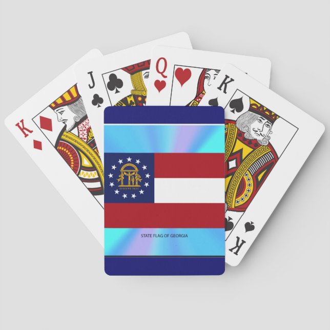 Georgia State Flag Playing Cards (Back)