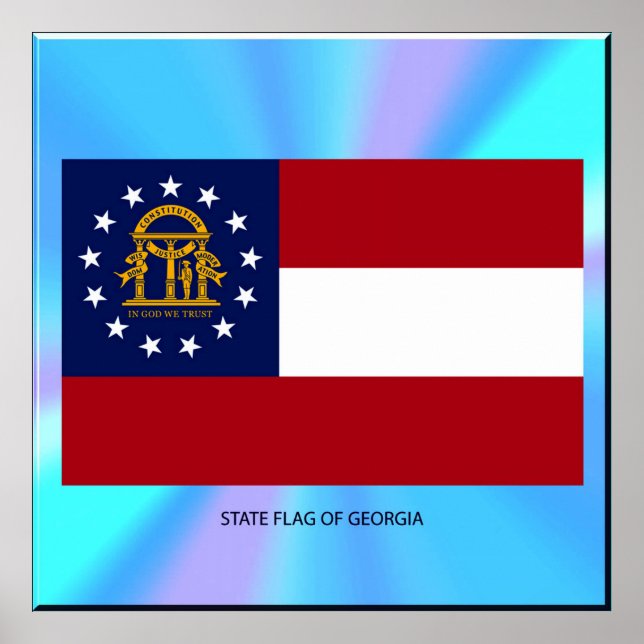 Georgia State Flag Poster (Front)