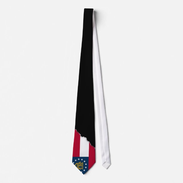 Georgia State Flag Tie (Front)