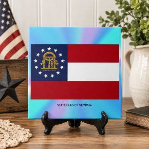 Georgia State Flag Tile