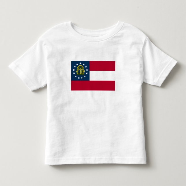Georgia State Flag Toddler T-Shirt (Front)