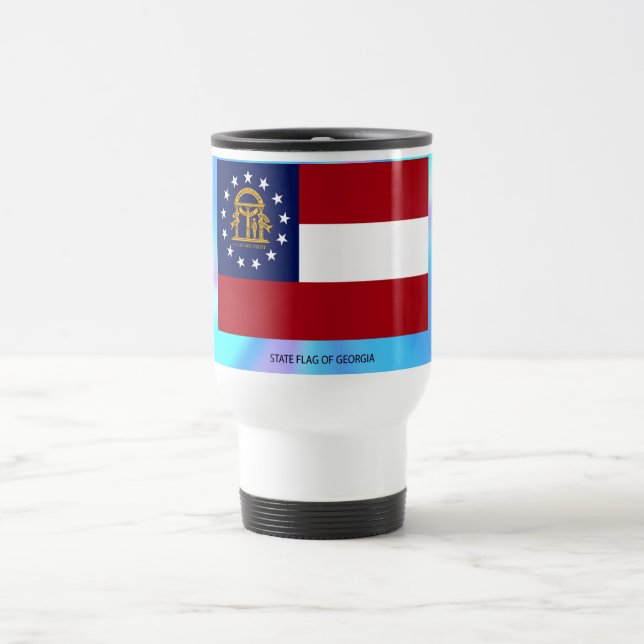 Georgia State Flag Travel Mug (Center)