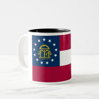 Georgia State Flag Two-Tone Coffee Mug