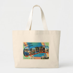 Georgia State GA Old Vintage Travel Souvenir Large Tote Bag