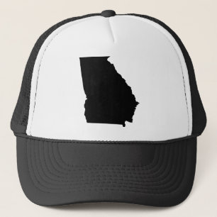 Georgia State Outline Trucker Hat