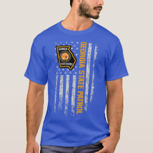 Georgia State Patrol American Flag T-Shirt