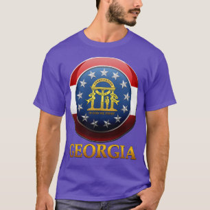 Georgia State Seal Flag Roundel T-Shirt