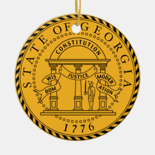 Georgia* State Seal Ornament
