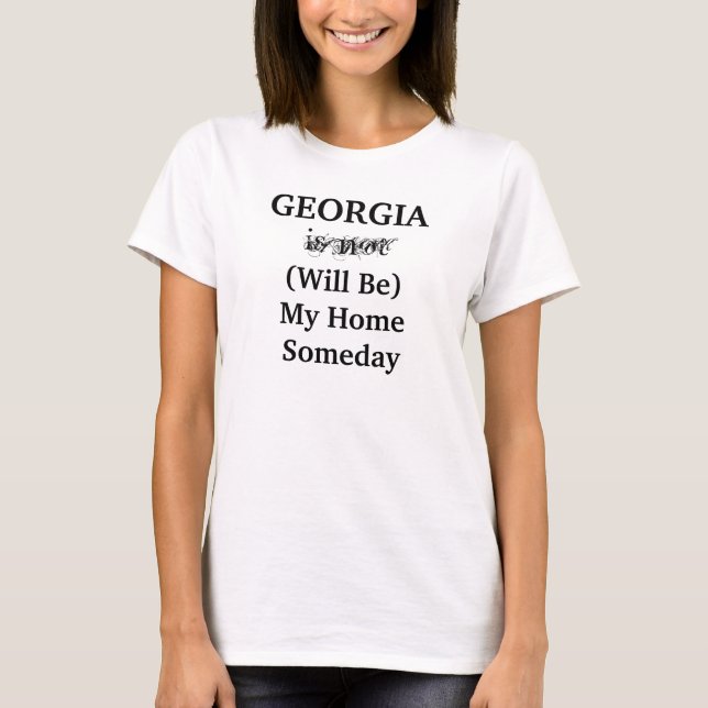 GEORGIA State Sream Home T-Shirt (Front)